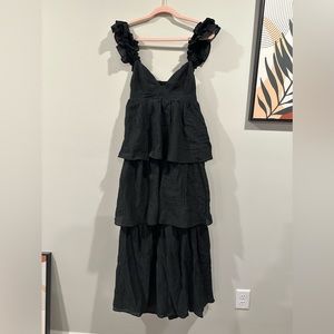Ruffle midi dress